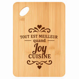 Planche bambou gravée personnalisée femme idée cadeau Fête des Mères apéro 30×20 prénom cuisine plateau fromage anniversaire noel maman mamie
