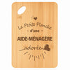 Planche bambou gravée personnalisée femme idée cadeau Fête des Mères apéro 30×20 prénom cuisine plateau fromage anniversaire noel maman mamie