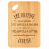 Planche bambou gravée personnalisée femme idée cadeau Fête des Mères apéro 30×20 prénom cuisine plateau fromage anniversaire noel maman mamie