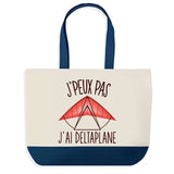 Sac de shopping bleu J'peux pas Deltaplane