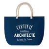 Sac de plage Bleu anse corde Certifié meilleur Architecte