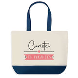 Sac de shopping bleu Cariste en Vacances