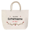 Sac Fête des Mères Mamie Famille Idée Cadeau anniversaire Noël Travail Boulot Métier Départ Retraite Collègue Femme cabas shopping plage