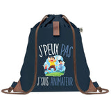 sac a dos homme bleu coton recycle avec pochette idee cadeau utile pour collegue papa ou ami cadeau homme noel anniversaire secret santa ou depart a la retraite sac durable pratique et robuste design sobre et elegant