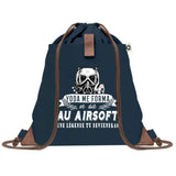 sac a dos bleu coton recycle avec pochette idee cadeau originale pour collegue ami prof ou membre de la famille cadeau mixte noel anniversaire secret santa ou depart au travail sac leger pratique et ecologique design breton moderne