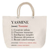 Sac Fête des Mères Mamie Famille Idée Cadeau anniversaire Noël Travail Boulot Métier Départ Retraite Collègue Femme cabas shopping plage
