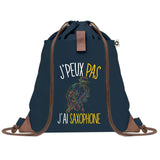 sac a dos bleu coton recycle avec pochette idee cadeau originale pour collegue ami prof ou membre de la famille cadeau mixte noel anniversaire secret santa ou depart au travail sac leger pratique et ecologique design breton moderne
