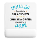 Tapis de souris ergonomique avec repose-poignet, accessoire bureau pour femme et homme, fête des pères, cadeau pas cher, idée cadeau fête des mères, secret santa, départ à la retraite, télétravail et gaming
