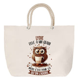 Sac Fête des Mères Mamie Famille Idée Cadeau anniversaire Noël Travail Boulot Métier Départ Retraite Collègue Femme cabas shopping plage