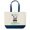 Sac de shopping bleu Georgette Pas Touche Panda