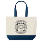 Sac de shopping bleu Belle Maman Femme Déesse Légende