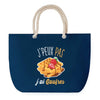 Sac de plage Bleu anse corde J'peux Pas Gaufres