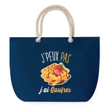 Sac de plage Bleu anse corde J'peux Pas Gaufres