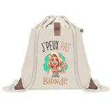 Sac à dos avec pochette J'peux pas Blonde