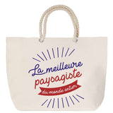Sac Fête des Mères Mamie Famille Idée Cadeau anniversaire Noël Travail Boulot Métier Départ Retraite Collègue Femme cabas shopping plage