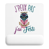 Tapis de souris ergonomique avec repose-poignet, accessoire bureau pour femme et homme, fête des pères, cadeau pas cher, idée cadeau fête des mères, secret santa, départ à la retraite, télétravail et gaming