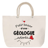 Sac Fête des Mères Mamie Famille Idée Cadeau anniversaire Noël Travail Boulot Métier Départ Retraite Collègue Femme cabas shopping plage