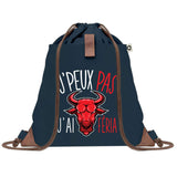 sac a dos bleu coton recycle avec pochette idee cadeau originale pour collegue ami prof ou membre de la famille cadeau mixte noel anniversaire secret santa ou depart au travail sac leger pratique et ecologique design breton moderne