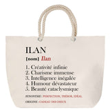 Sac Fête des Mères Mamie Famille Idée Cadeau anniversaire Noël Travail Boulot Métier Départ Retraite Collègue Femme cabas shopping plage