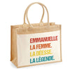 Sac Fête des Mères Mamie MAman Soeur Femme Famille Idée Cadeau anniversaire Noël Travail Boulot Métier Départ Retraite Collègue Femme cabas shopping plage