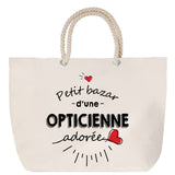 Sac Fête des Mères Mamie Famille Idée Cadeau anniversaire Noël Travail Boulot Métier Départ Retraite Collègue Femme cabas shopping plage