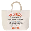 Sac Fête des Mères Mamie Famille Idée Cadeau anniversaire Noël Travail Boulot Métier Départ Retraite Collègue Femme cabas shopping plage