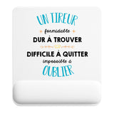 Tapis de souris ergonomique avec repose-poignet, accessoire bureau pour femme et homme, fête des pères, cadeau pas cher, idée cadeau fête des mères, secret santa, départ à la retraite, télétravail et gaming