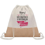 Sac Fête des Mères Mamie Maman Cadeau anniversaire Noël Travail Métier Départ Retraite Collègue Femme cabas shopping plage