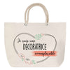 Sac Fête des Mères Mamie Famille Idée Cadeau anniversaire Noël Travail Boulot Métier Départ Retraite Collègue Femme cabas shopping plage