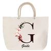 Sac Fête des Mères Mamie Famille Idée Cadeau anniversaire Noël Travail Boulot Métier Départ Retraite Collègue Femme cabas shopping plage