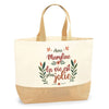 Sac Jute Fête des Mères Fêtes des Pères Mamie Papi Famille Idée Cadeau anniversaire Noël Travail Boulot Métier Départ Retraite Collègue Femme Homme