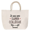 Sac Fête des Mères Mamie Famille Idée Cadeau anniversaire Noël Travail Boulot Métier Départ Retraite Collègue Femme cabas shopping plage