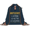 sac a dos homme bleu coton recycle avec pochette idee cadeau utile pour collegue papa ou ami cadeau homme noel anniversaire secret santa ou depart a la retraite sac durable pratique et robuste design sobre et elegant