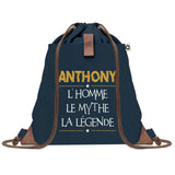sac a dos homme bleu coton recycle avec pochette idee cadeau utile pour collegue papa ou ami cadeau homme noel anniversaire secret santa ou depart a la retraite sac durable pratique et robuste design sobre et elegant