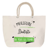 Sac Fête des Mères Mamie Famille Idée Cadeau anniversaire Noël Travail Boulot Métier Départ Retraite Collègue Femme cabas shopping plage