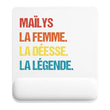 Tapis de souris ergonomique avec repose-poignet, accessoire bureau pour femme et homme, fête des pères, cadeau pas cher, idée cadeau fête des mères, secret santa, départ à la retraite, télétravail et gaming