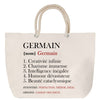 Sac Fête des Mères Mamie Famille Idée Cadeau anniversaire Noël Travail Boulot Métier Départ Retraite Collègue Femme cabas shopping plage