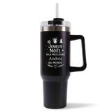 Mug isotherme Joyeux noël à la meilleure Andréa du monde Noir