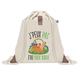 Sac à dos avec pochette J'peux pas Pique-nique