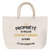 Sac Fête des Pères Papi Famille Idée Cadeau anniversaire Noël Travail Boulot Métier Départ Retraite Collègue Homme cabas shopping plage