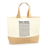 Sac Jute Fête des Mères Fêtes des Pères Mamie Papi Famille Idée Cadeau anniversaire Noël Travail Boulot Métier Départ Retraite Collègue Femme Homme