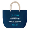 Sac de Plage Bleu avec Anse Corde Une Cheffe Formidable