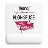 Tapis de souris ergonomique avec repose-poignet, accessoire bureau pour femme et homme, fête des pères, cadeau pas cher, idée cadeau fête des mères, secret santa, départ à la retraite, télétravail et gaming