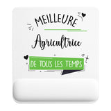 Tapis de souris ergonomique avec repose-poignet, accessoire bureau pour femme et homme, fête des pères, cadeau pas cher, idée cadeau fête des mères, secret santa, départ à la retraite, télétravail et gaming