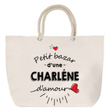 Sac Fête des Mères Mamie Famille Idée Cadeau anniversaire Noël Travail Boulot Métier Départ Retraite Collègue Femme cabas shopping plage