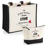 Cabas femme sac plage ou shopping tote bag pochette trousse Idée cadeau original pour anniversaire Noël travail départ retraite collègue famille fete des mères maman mamie