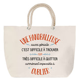 Sac Fête des Mères Mamie Famille Idée Cadeau anniversaire Noël Travail Boulot Métier Départ Retraite Collègue Femme cabas shopping plage