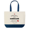 Sac de shopping bleu Bazar d'un Handballeur d'amour