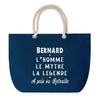 Sac de plage Bleu anse corde Bernard Retraite