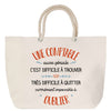 Sac Fête des Mères Mamie Famille Idée Cadeau anniversaire Noël Travail Boulot Métier Départ Retraite Collègue Femme cabas shopping plage